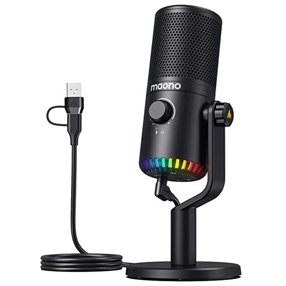 Gaming Microphone - MAONO PC Programmable RGB Gaming Microphone