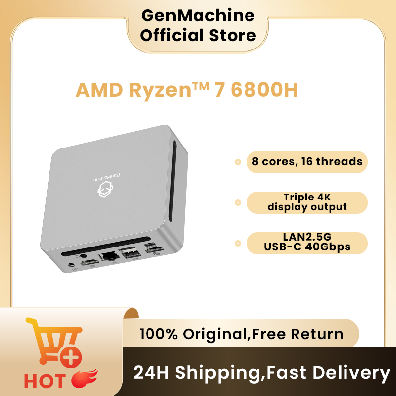 Pc Gaming Ryzen 7 - Windows 11 DDR5 6400Mhz WIFI6 Mini