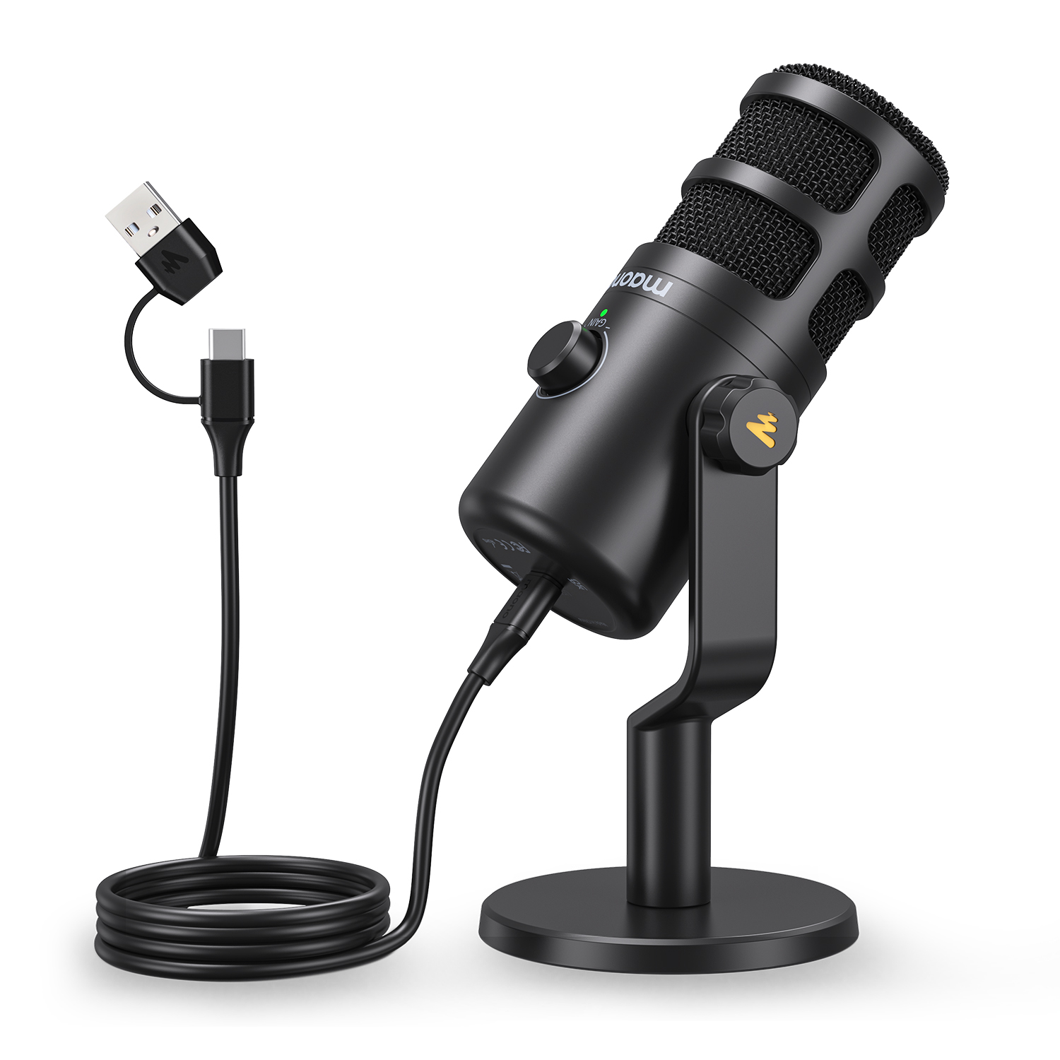 Gaming Microphone - Maono PD100U USB Dynamic Microphone Podcasting