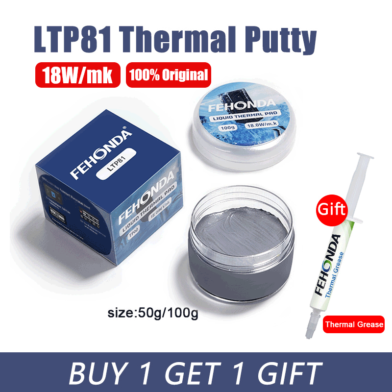 Laptop Cooling Pad - Fehonda LTP81 Thermal Putty 18W/mk 50g