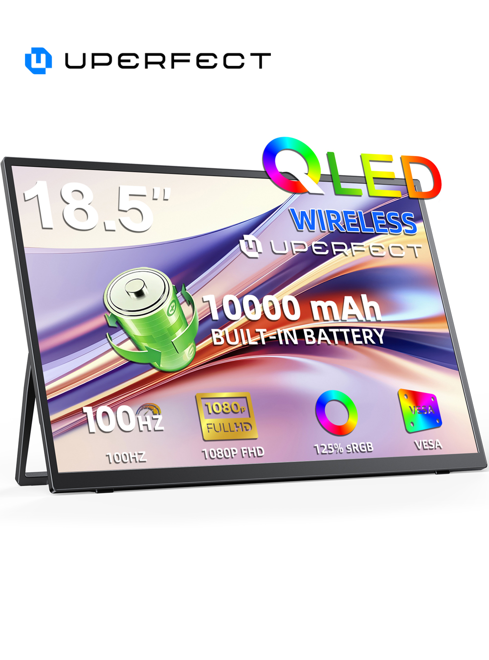 Pc Gaming Y Monitor - UPERFECT Wireless Portable Monitor Built-in 10000mAh