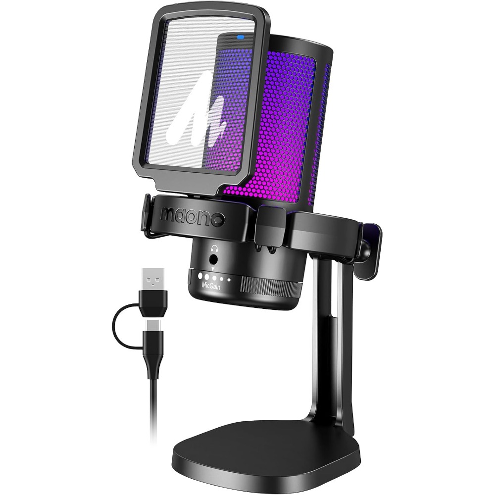 Gaming Microphone - USB Gaming Microphone with Noise Cancellation