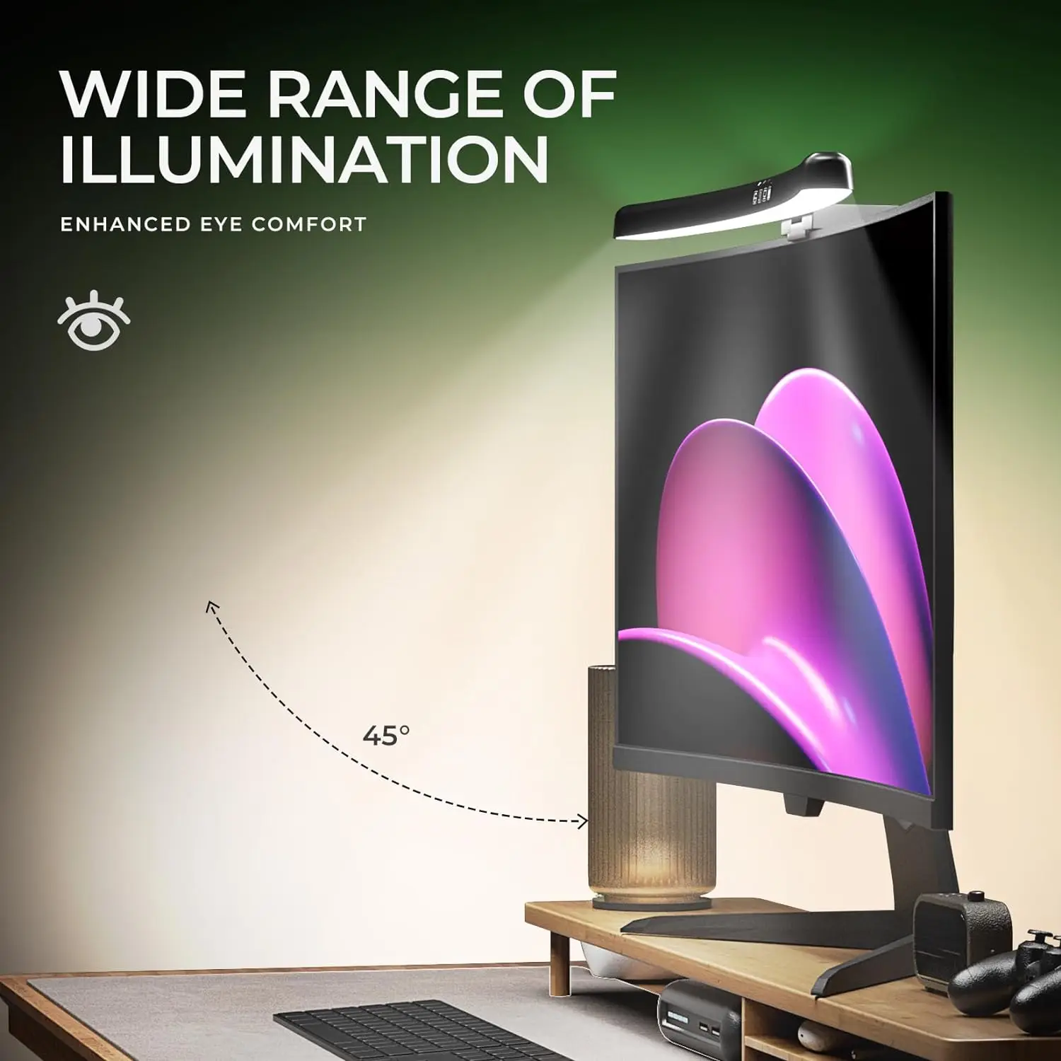 Monitor Light Bar Curved with  - огляд і ціна Pc Zotac Gaming