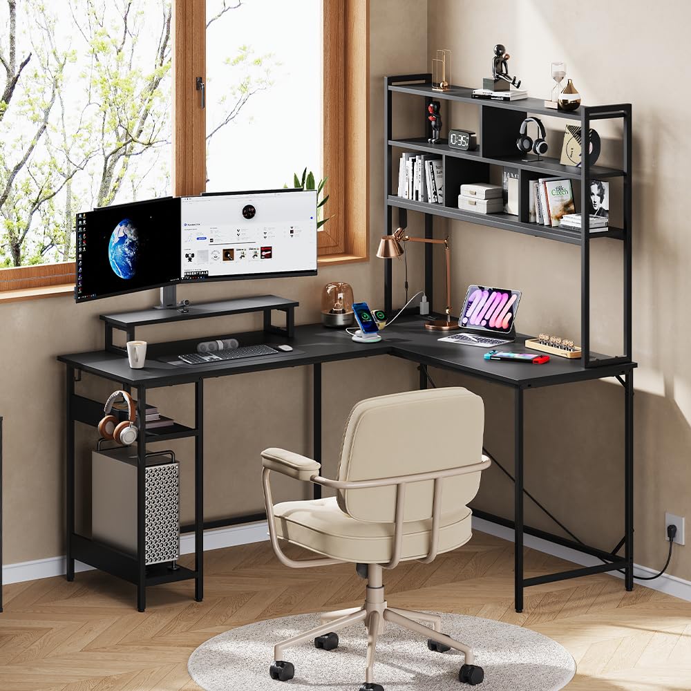L Shaped Gaming Desk with Hutc - огляд і ціна Pc Zotac Gaming