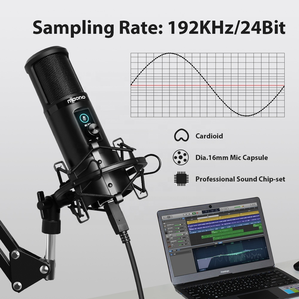 MAONO Professional USB Microph - огляд і ціна Gaming Microphone