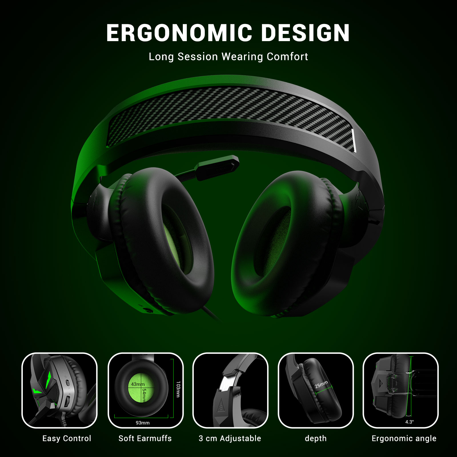 EKSA Fenrir PC Gaming Headphon - огляд і ціна Pc Gaming Y Monitor