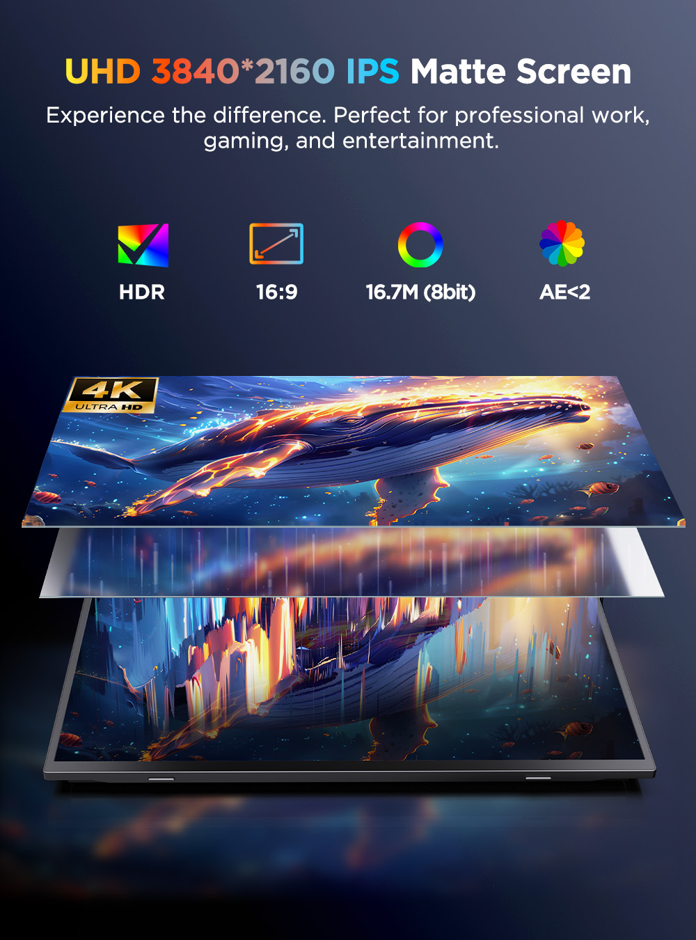 UPERFECT 4K Portable Monitor T - огляд і ціна Pc Gaming Y Monitor