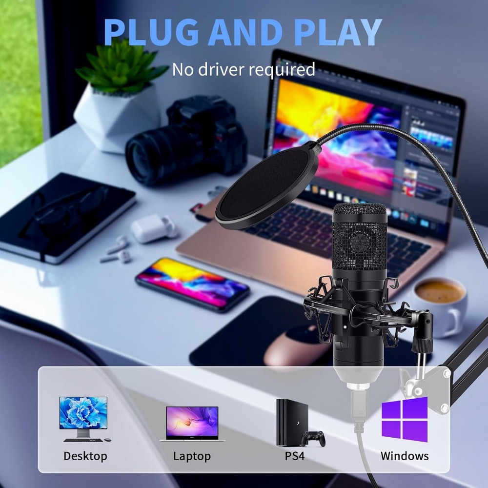 Condenser Microphone Kit with  - огляд і ціна Gaming Microphone