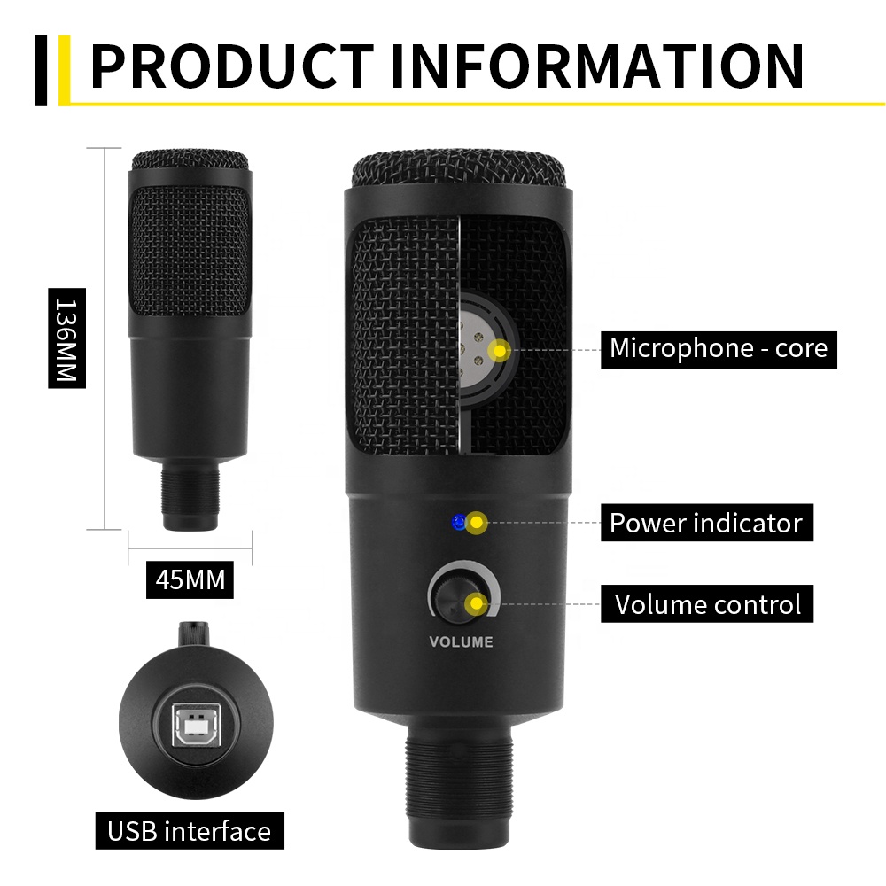 XTUGA K30 Professional Wired S - огляд і ціна Gaming Microphone