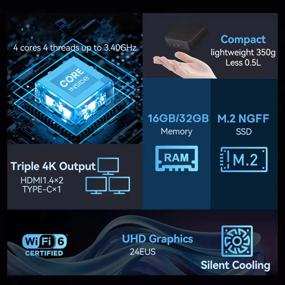 2026 Intel N150 Mini PC Protab - огляд і ціна Pc Gaming Sultan