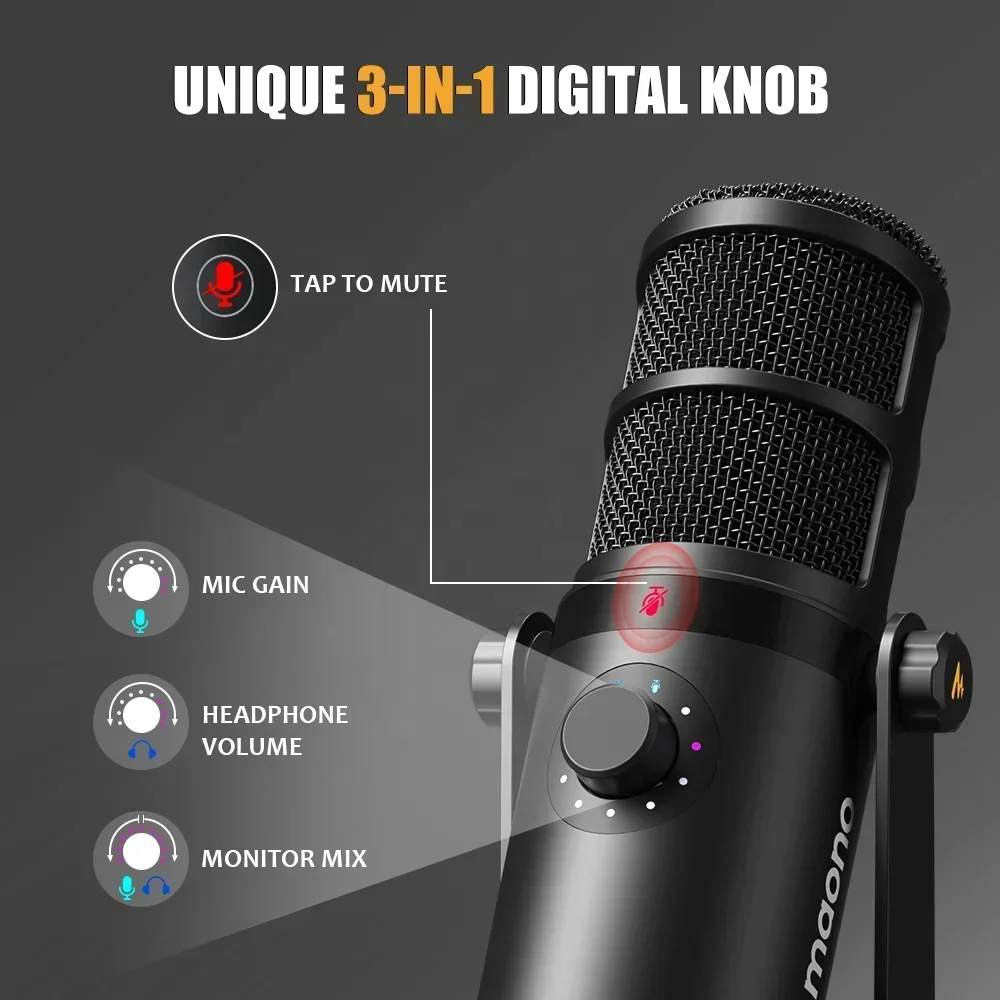 MAONO Dynamic Microphone XLR U - огляд і ціна Gaming Microphone