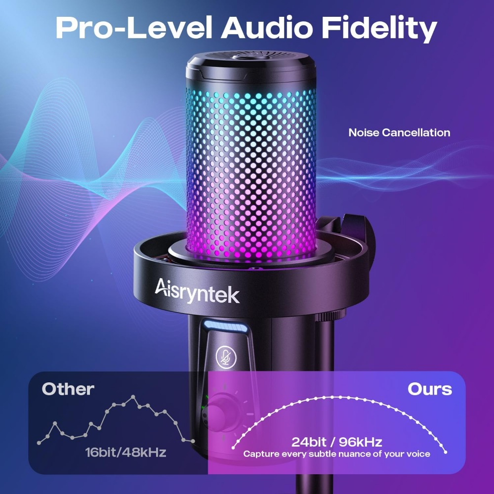 96kHz/24-bit Cardioid Condense - огляд і ціна Gaming Microphone