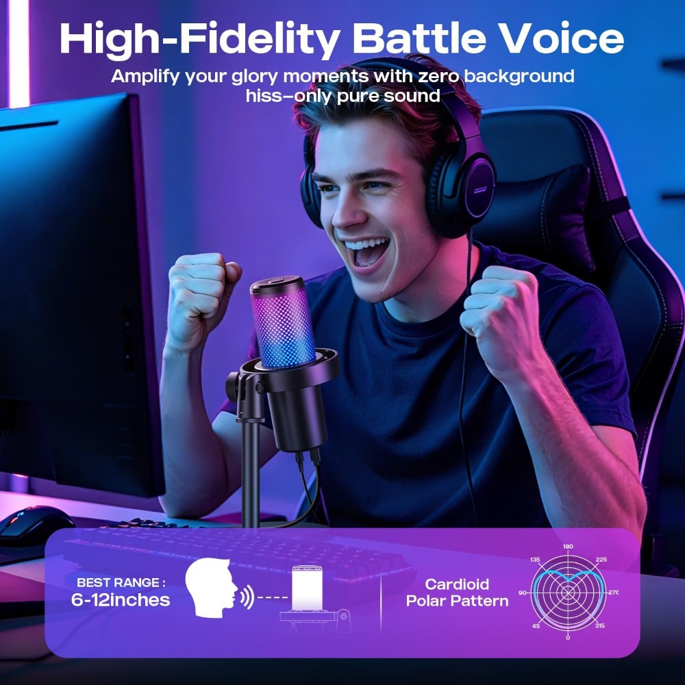 96kHz/24-bit Cardioid Condense - огляд і ціна Gaming Microphone