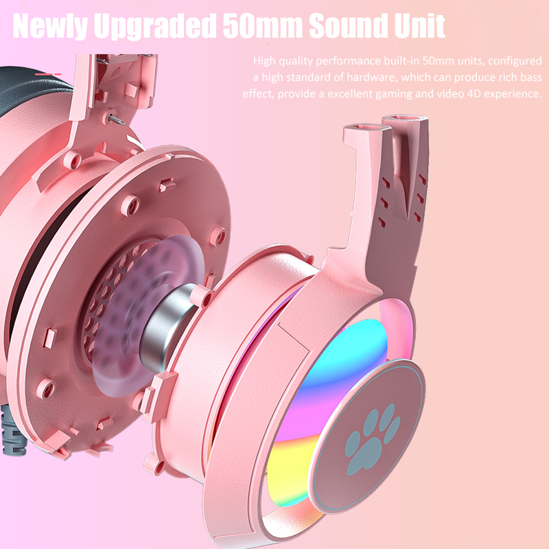 Cute Cat Ear Gaming Headphones - огляд і ціна Pc Gaming Y Monitor