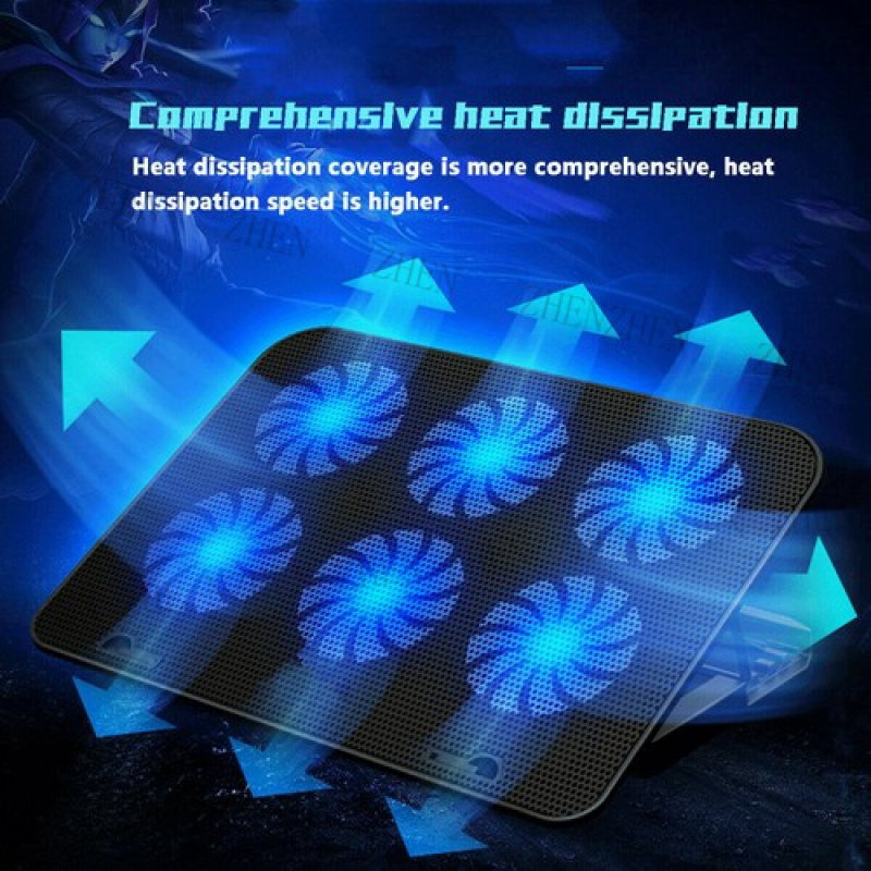 Y 6 Fans USB Cooler Cooling Pa - огляд і ціна Laptop Cooling Pad