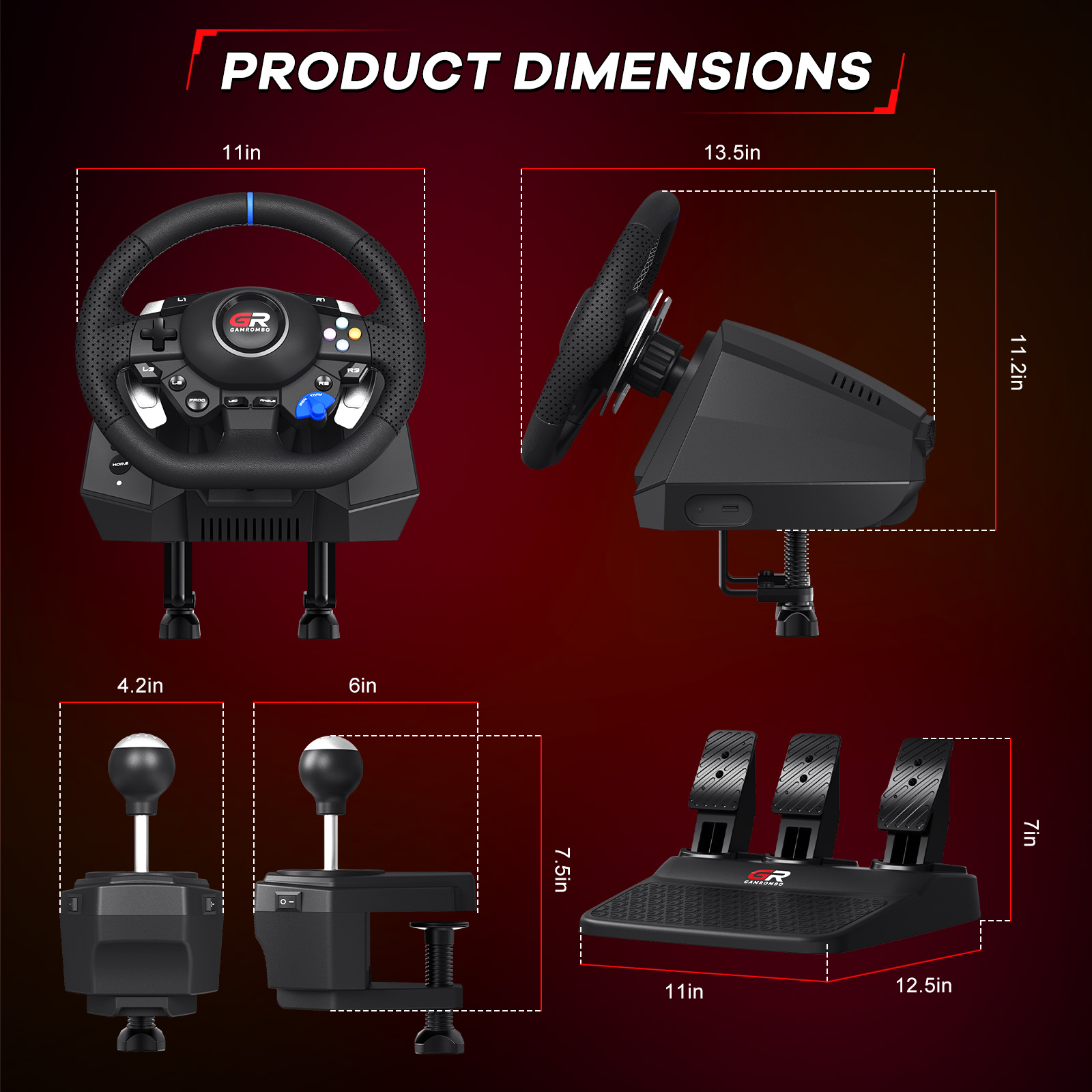F127 Gaming Steering Wheel For - огляд і ціна Pc Gaming Ps5