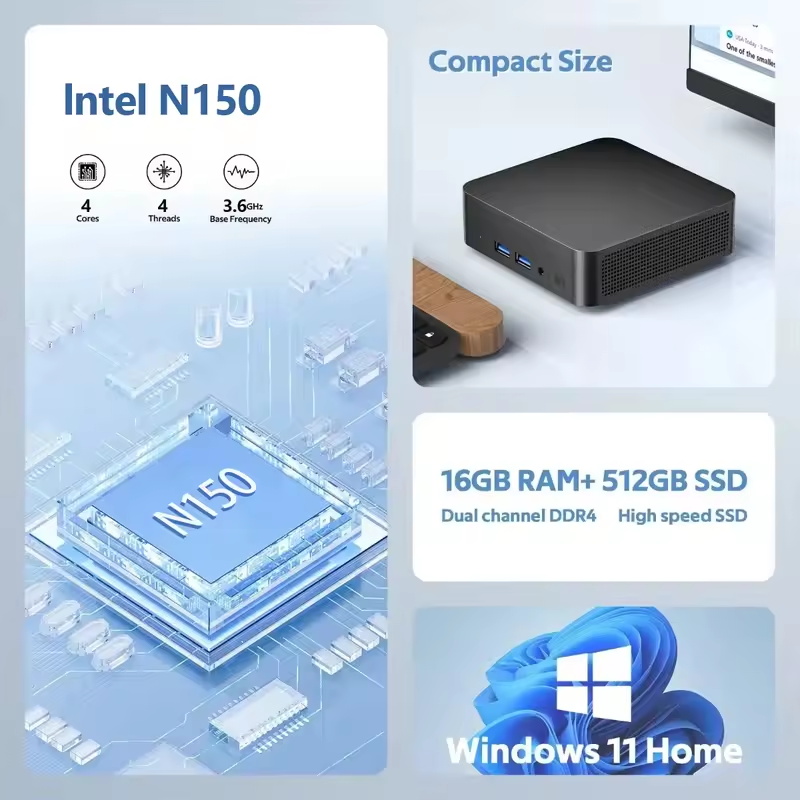 2026 Intel N150 Mini PC Portab - огляд і ціна Pc Gaming Sultan